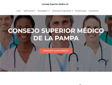 Tablet Screenshot of consejomedicolp.org.ar